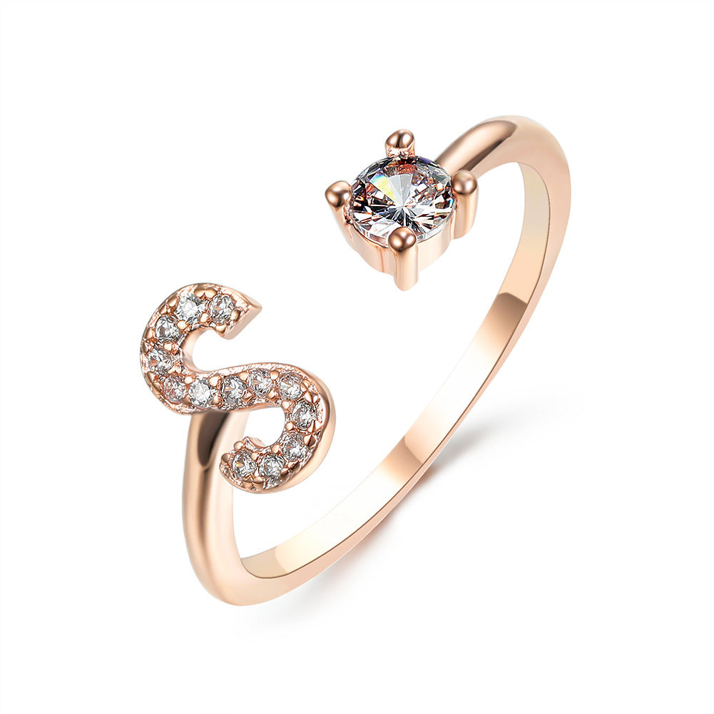 Unique / Elegant Adjustable Initial 26 rings