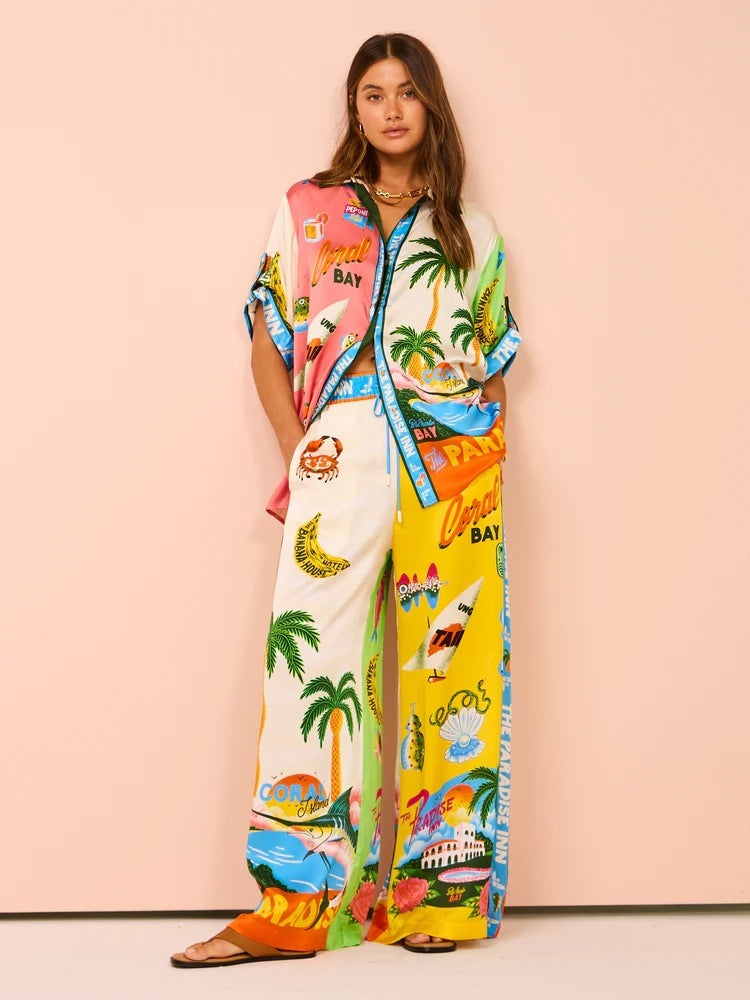 Women's Color-Block Casual Tethered Suit
