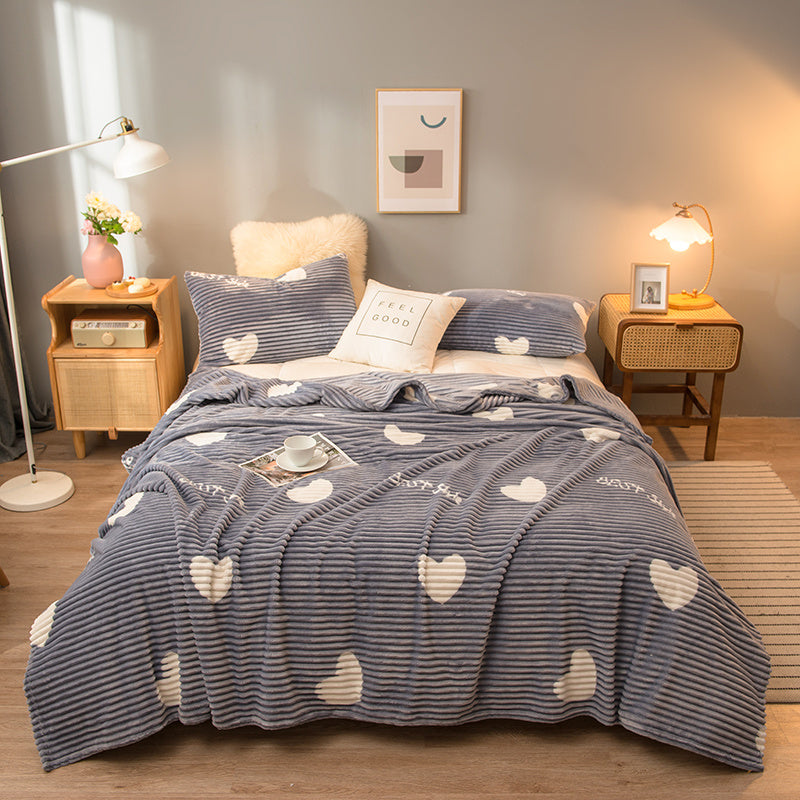 Multi-colour Soft Fleece Flannel Blanket /Spring/Autumn Blanket