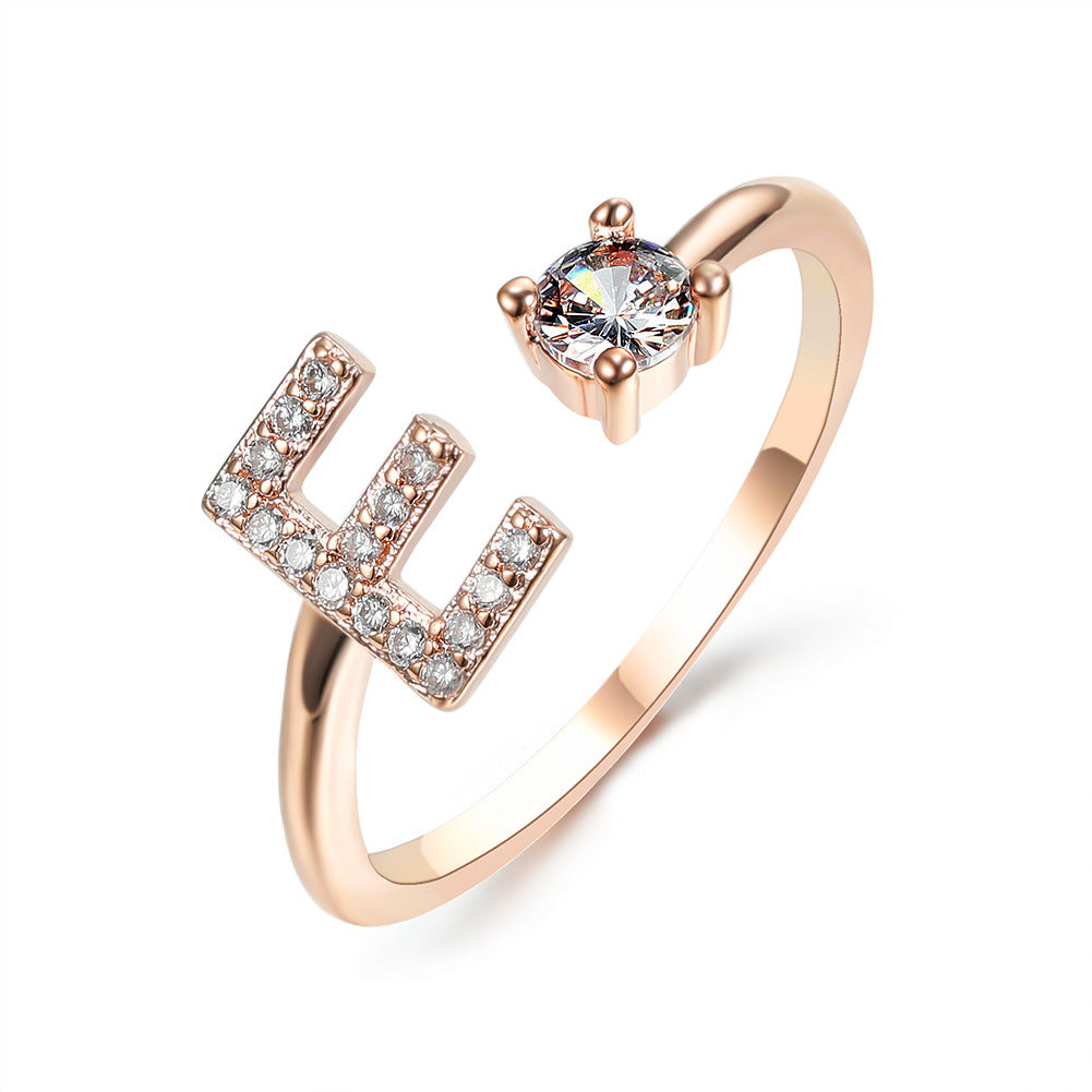 Unique / Elegant Adjustable Initial 26 rings