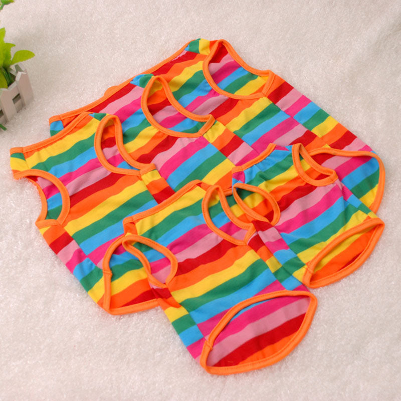 Rainbow Pet Vest Clothes