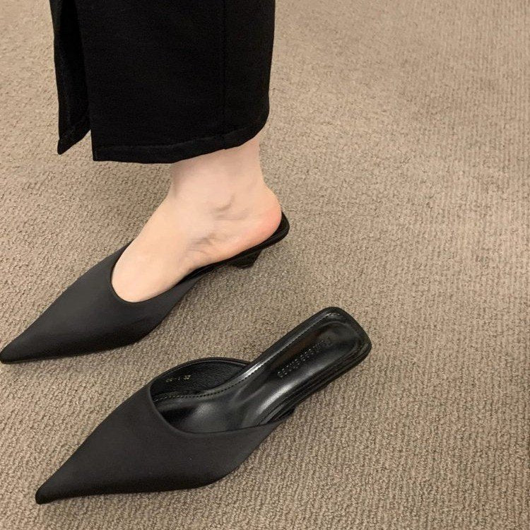 Women's Low Heel Square Toe Shaped Sandals