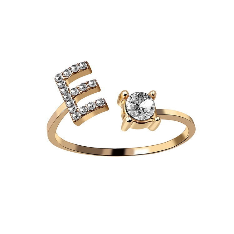 Unique / Elegant Adjustable Initial 26 rings