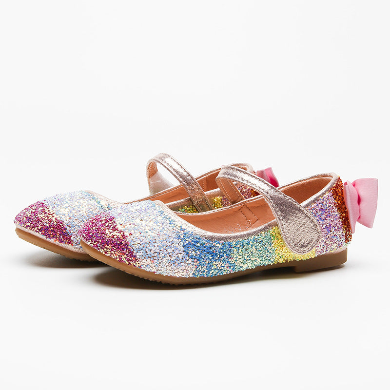 Rainbow Beaded girls shoes