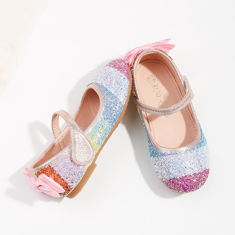 Rainbow Beaded girls shoes
