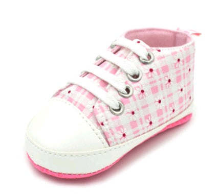 Rainbow canvas soft bottom baby shoes