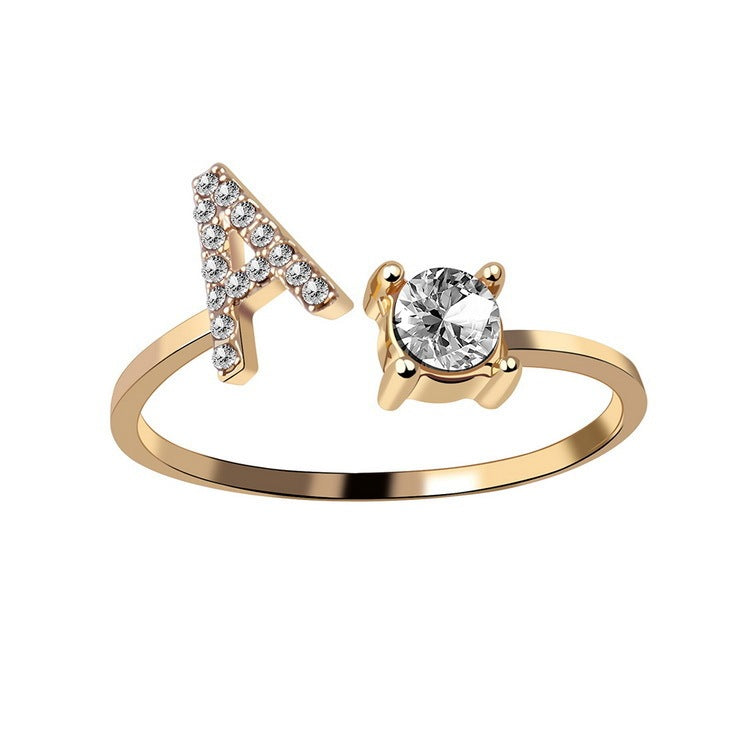 Unique / Elegant Adjustable Initial 26 rings