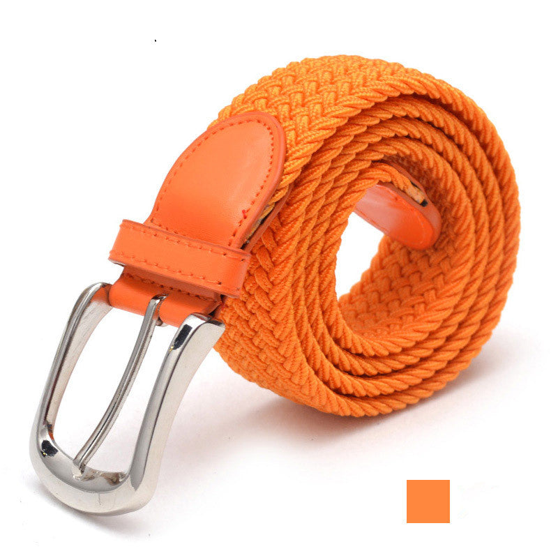 Men's Belt Unisex Braided Elastic Belt