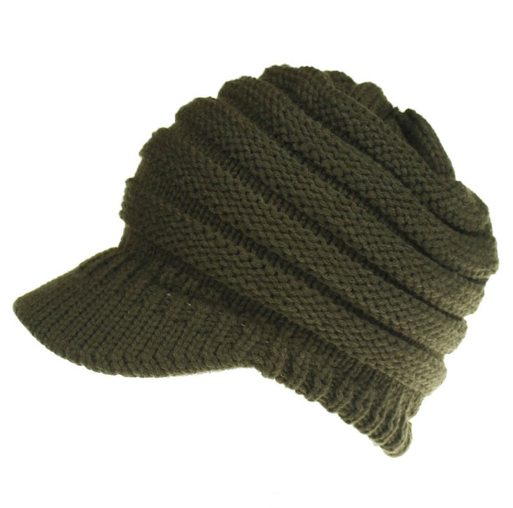 Soft Knitted Ponytail Beanies for Women, Perfect for Autumn and Winter, Providing Warmth and Style
