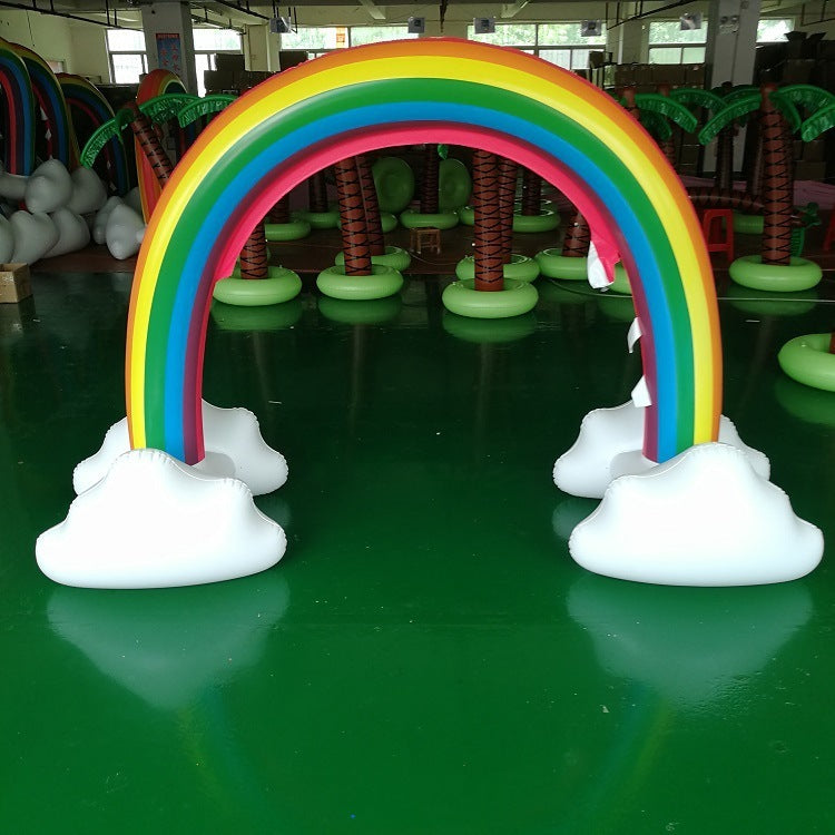 Rainbow-Shaped Inflatable Water Sprinkler