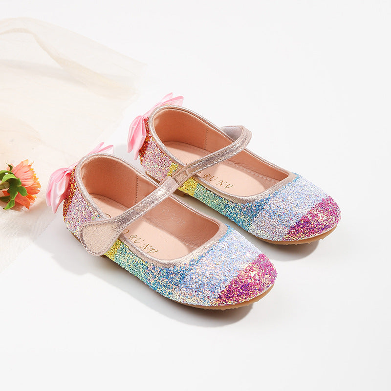 Rainbow Beaded girls shoes