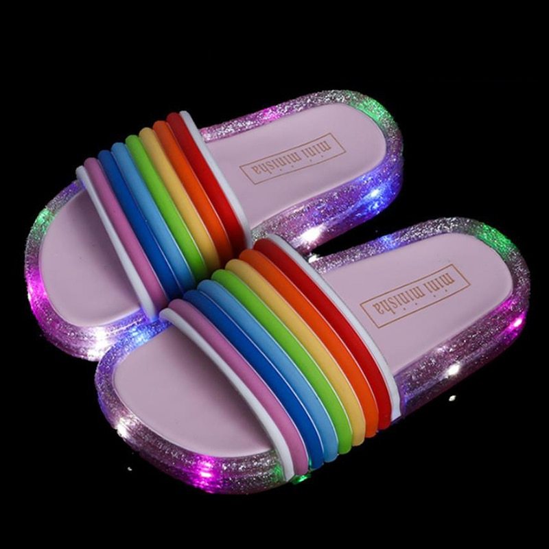 Children's rainbow shoes slippers