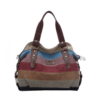 Rainbow Striped Hand bag