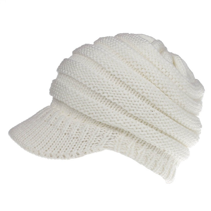 Soft Knitted Ponytail Beanies for Women, Perfect for Autumn and Winter, Providing Warmth and Style