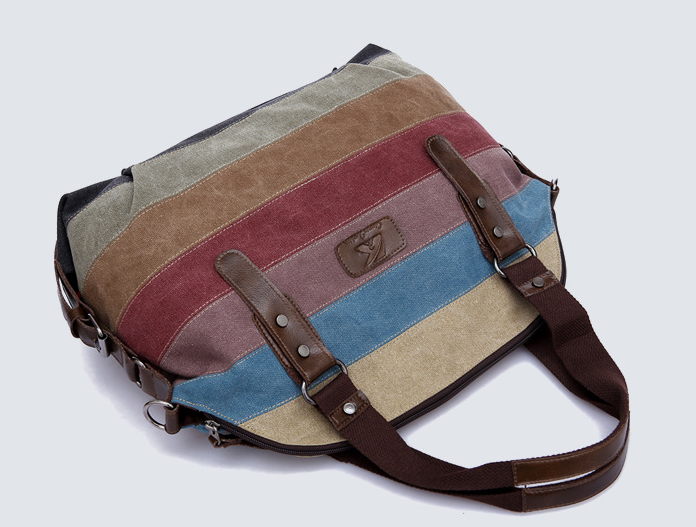 Rainbow Striped Hand bag