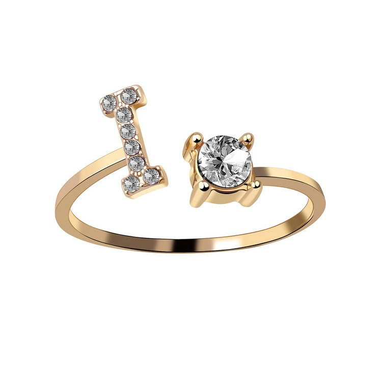 Unique / Elegant Adjustable Initial 26 rings