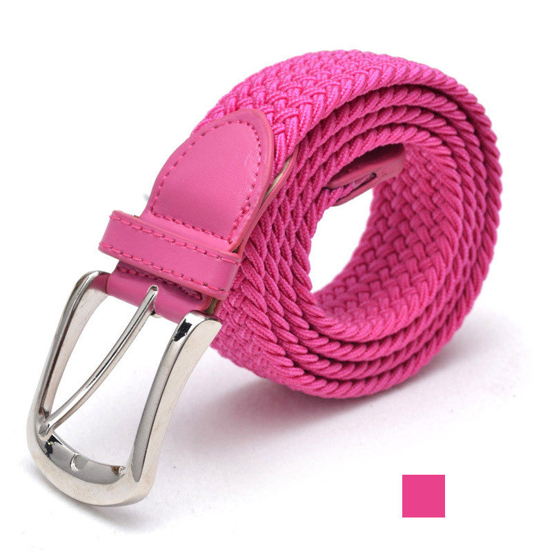 Men's Belt Unisex Braided Elastic Belt