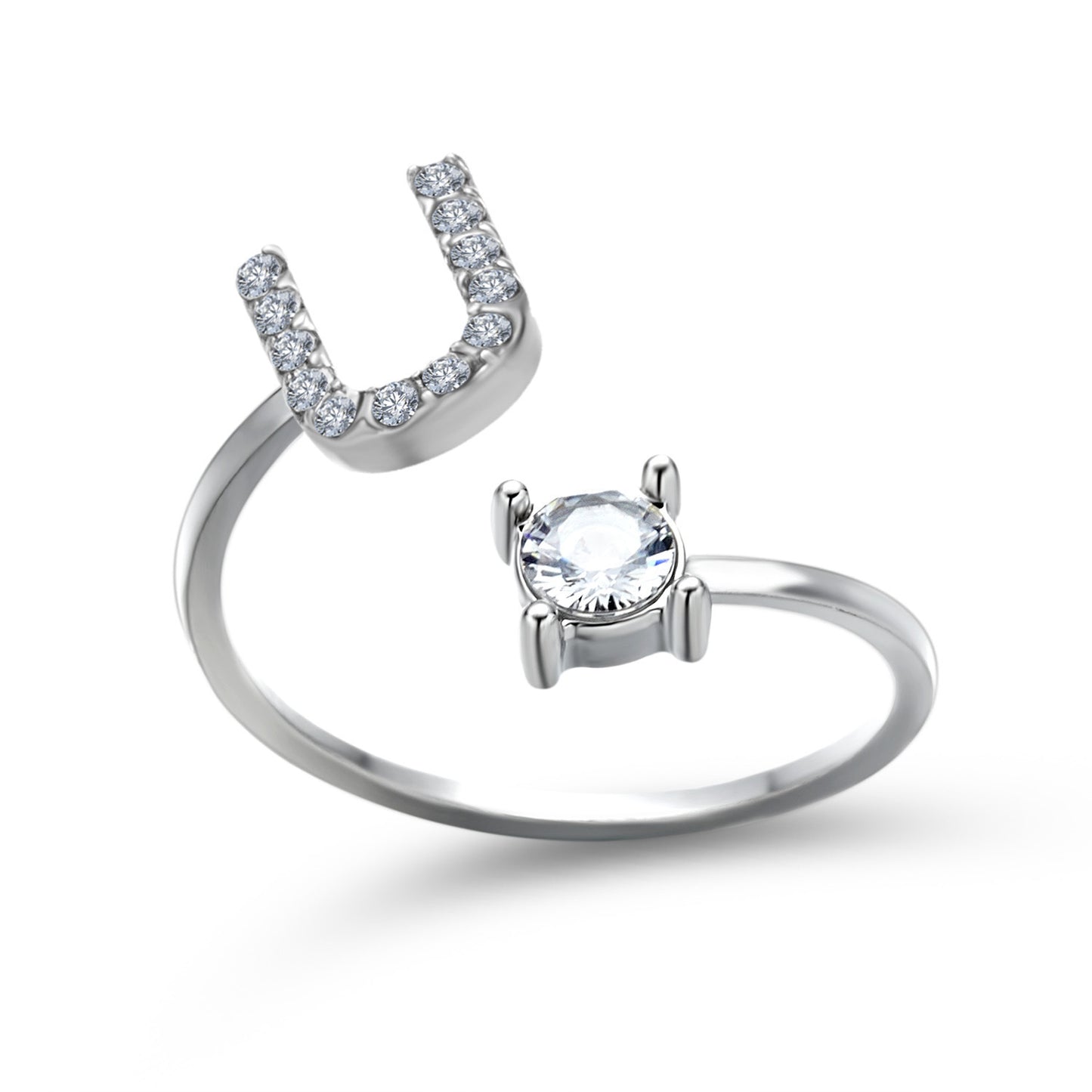Unique / Elegant Adjustable Initial 26 rings