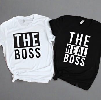 Couple Tees 'The Boss'