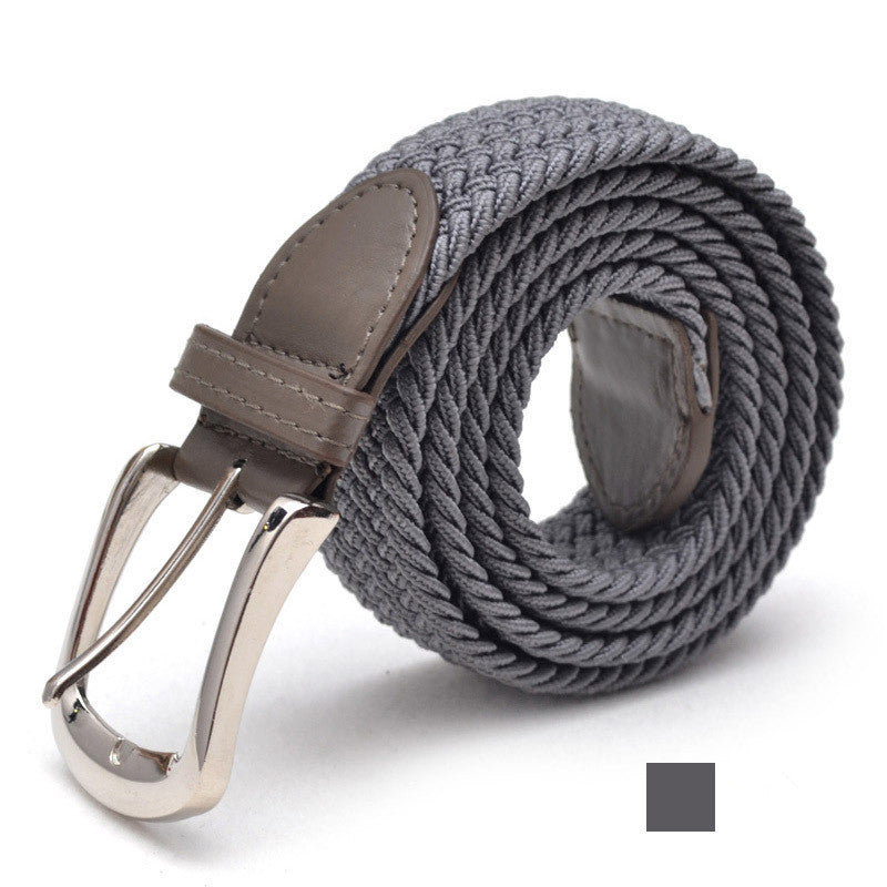 Men's Belt Unisex Braided Elastic Belt
