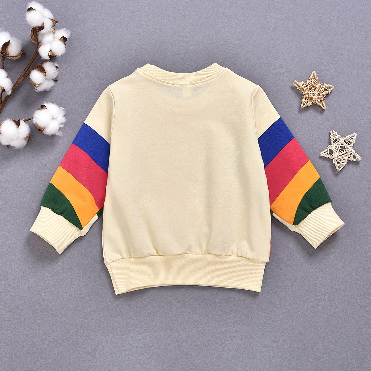 Unisex jumper Rainbow Print Long Sleeved Children's Clothing