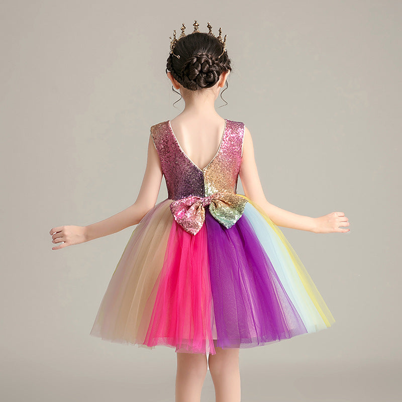 Children's Rainbow tutu dress