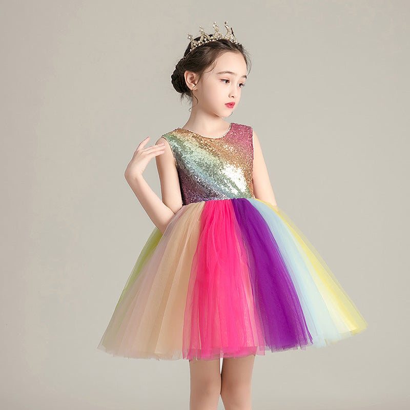 Children's Rainbow tutu dress