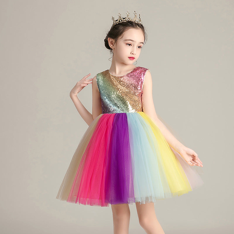 Children's Rainbow tutu dress