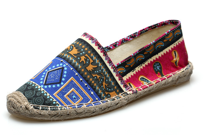 Mens Espadrilles Loafers - Canvas Breathable Shoes