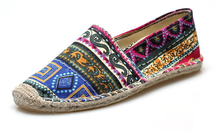 Mens Espadrilles Loafers - Canvas Breathable Shoes