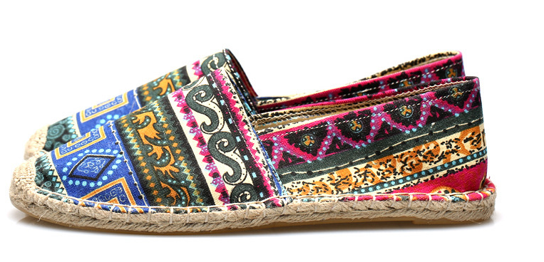 Mens Espadrilles Loafers - Canvas Breathable Shoes