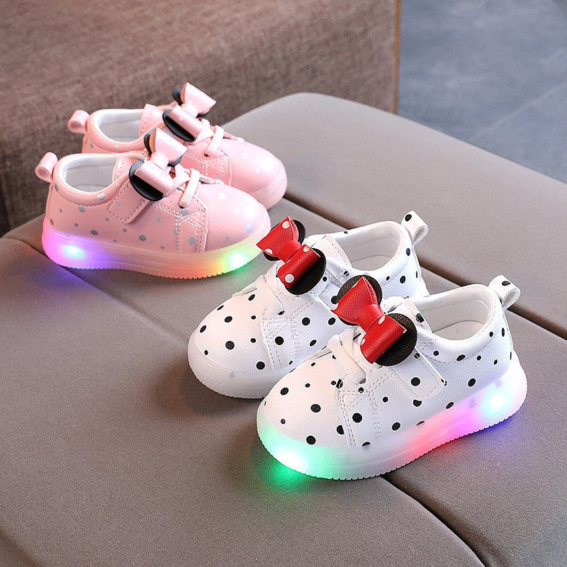 Child - Toddler Leather Light Up Shoes