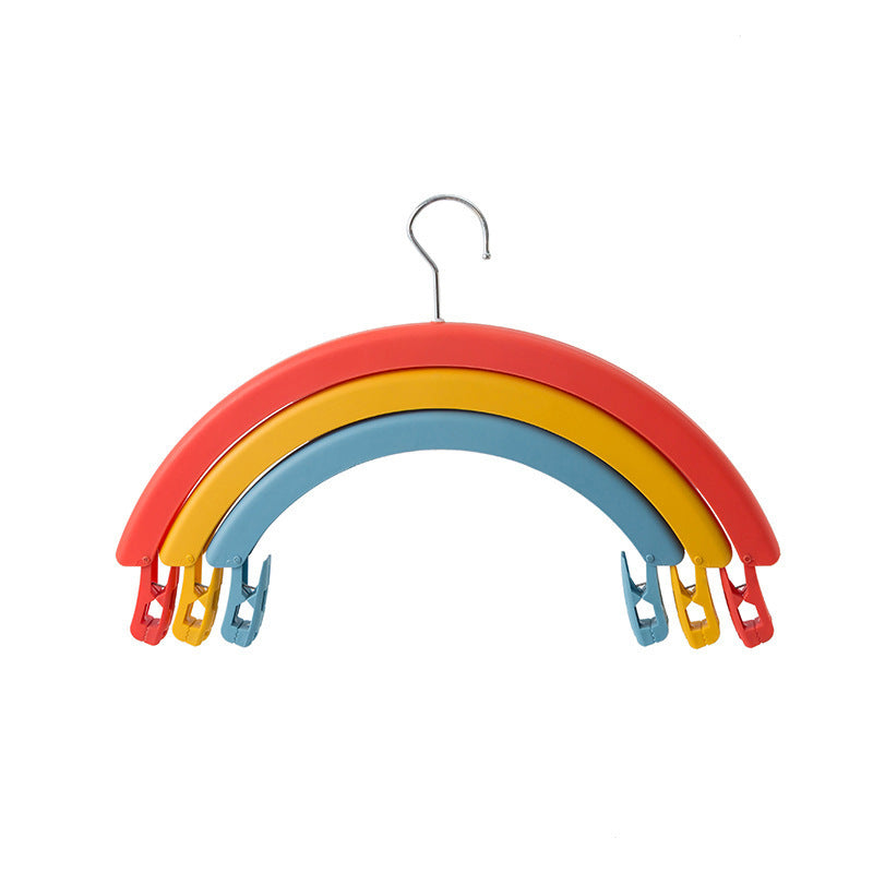 Multifunctional Rainbow Three-layer Clothes Hanger