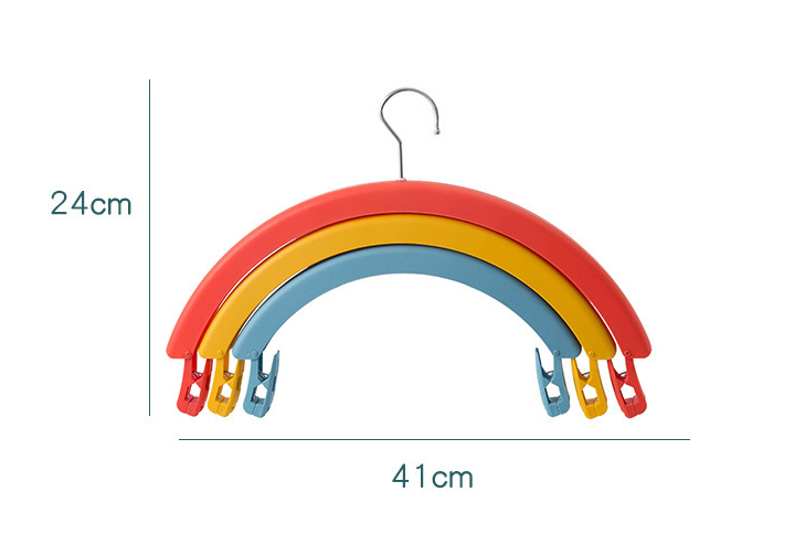 Multifunctional Rainbow Three-layer Clothes Hanger