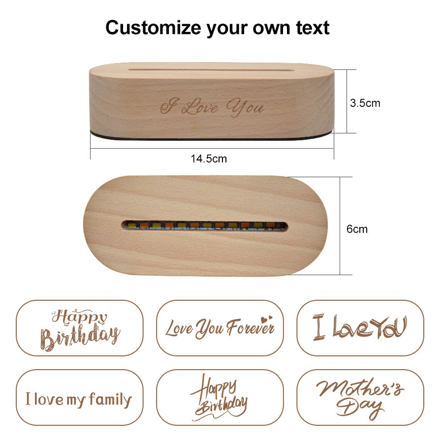 Custom Photo 3D Night Light