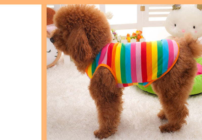 Rainbow Pet Vest Clothes