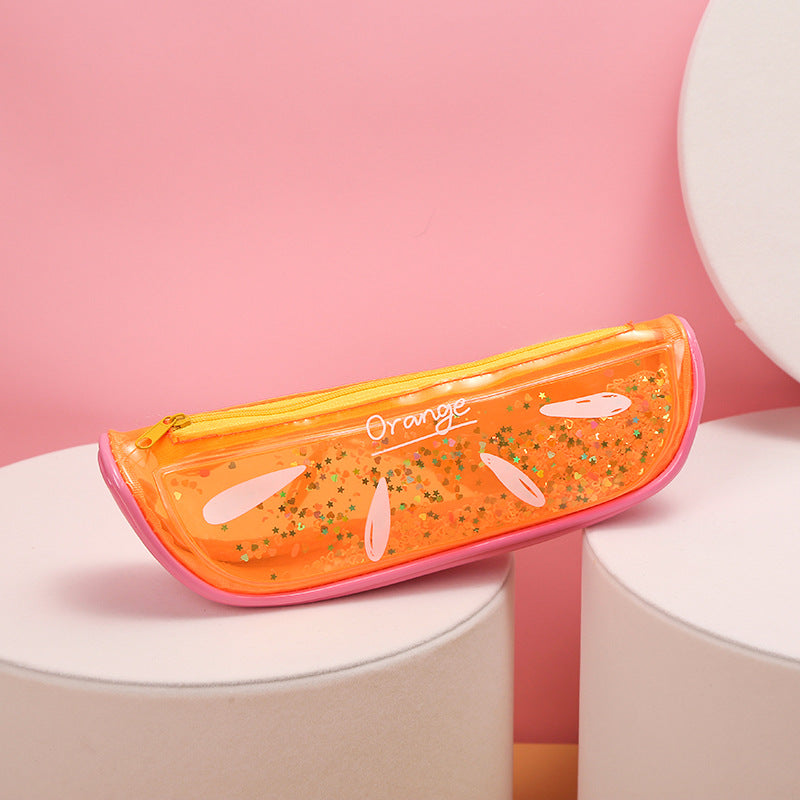 Rainbow Glitter Pencil Case