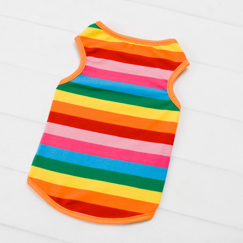 Rainbow Pet Vest Clothes