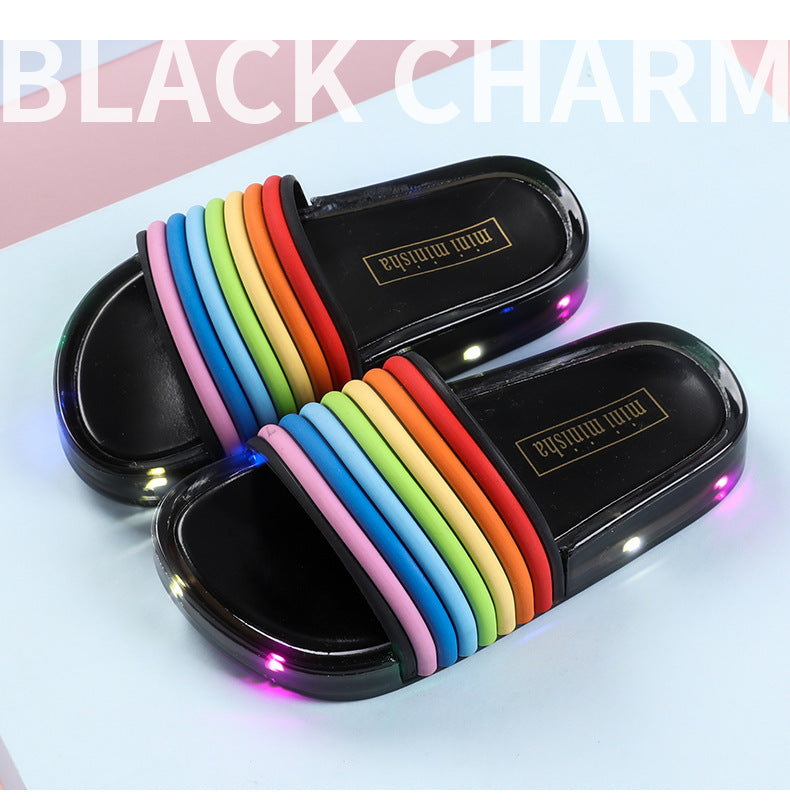 Children's rainbow shoes slippers