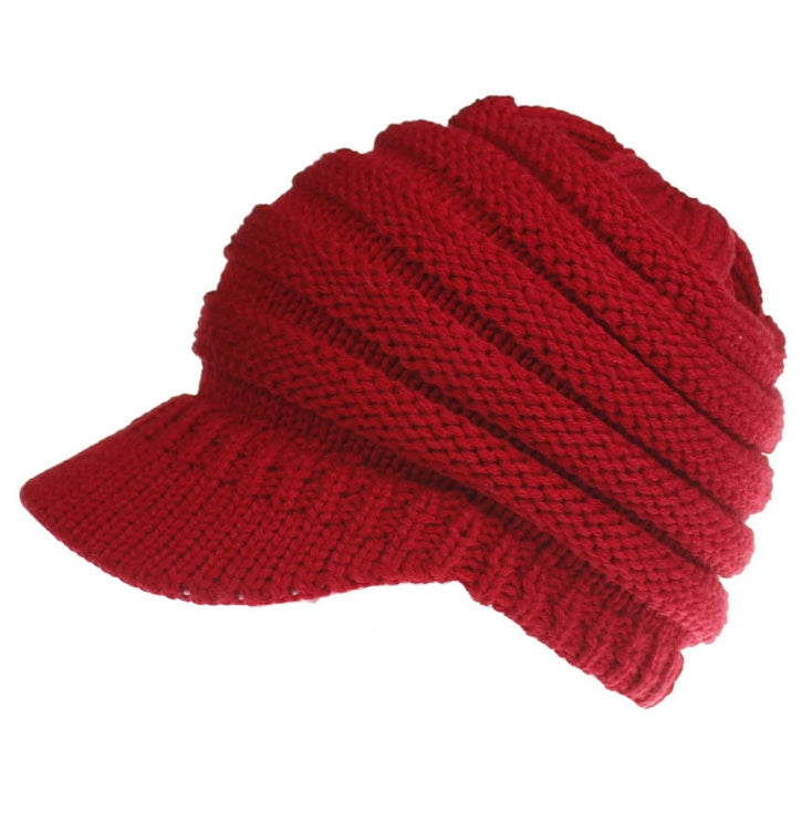 Soft Knitted Ponytail Beanies for Women, Perfect for Autumn and Winter, Providing Warmth and Style