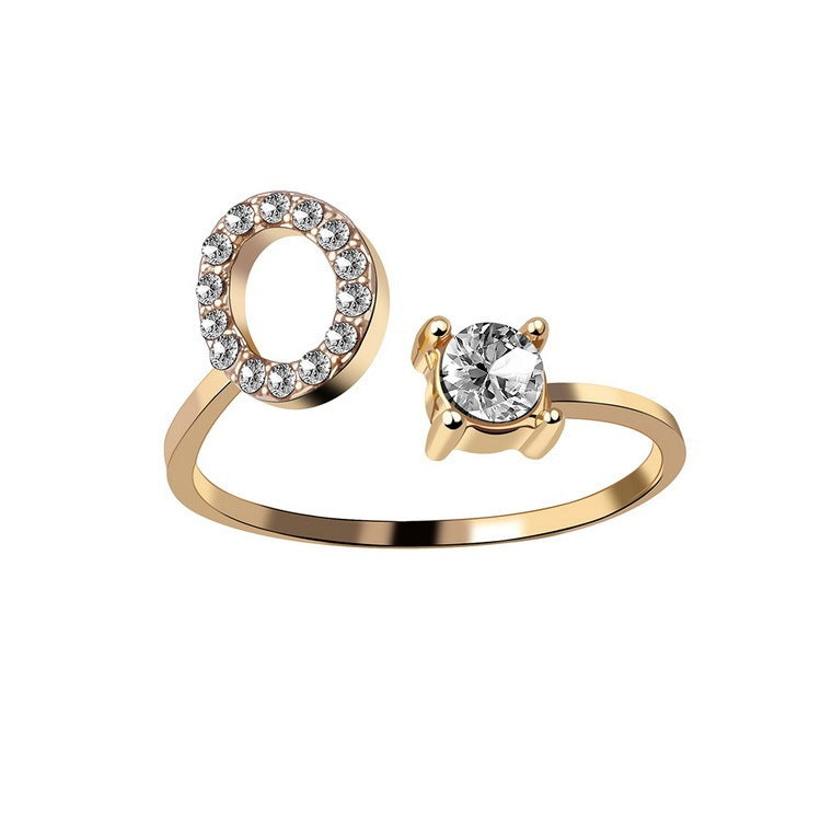 Unique / Elegant Adjustable Initial 26 rings
