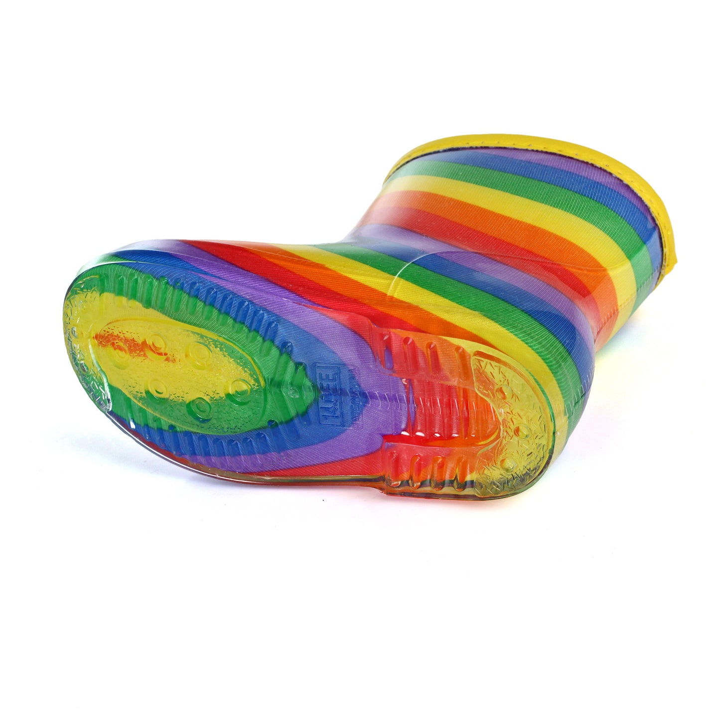 Unisex Crystal Jelly Rain Boots in Rainbow Color