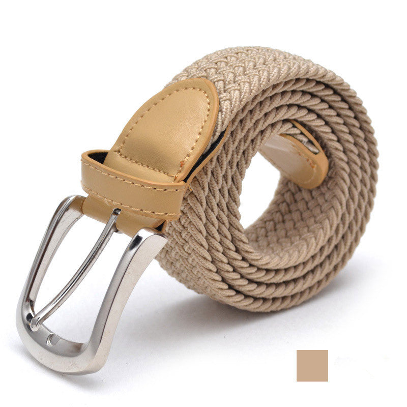 Men's Belt Unisex Braided Elastic Belt