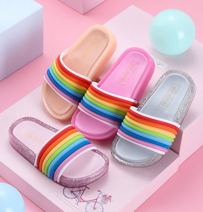 Children's rainbow shoes slippers