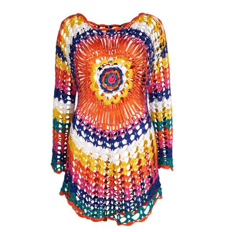 Summer vibe knitted blouse / Beach wear clothing
