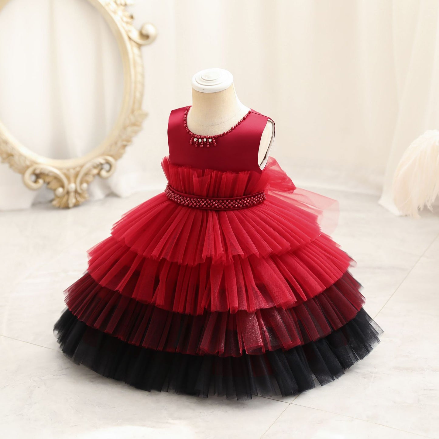 Gradient Cake Children's Princess Dress
