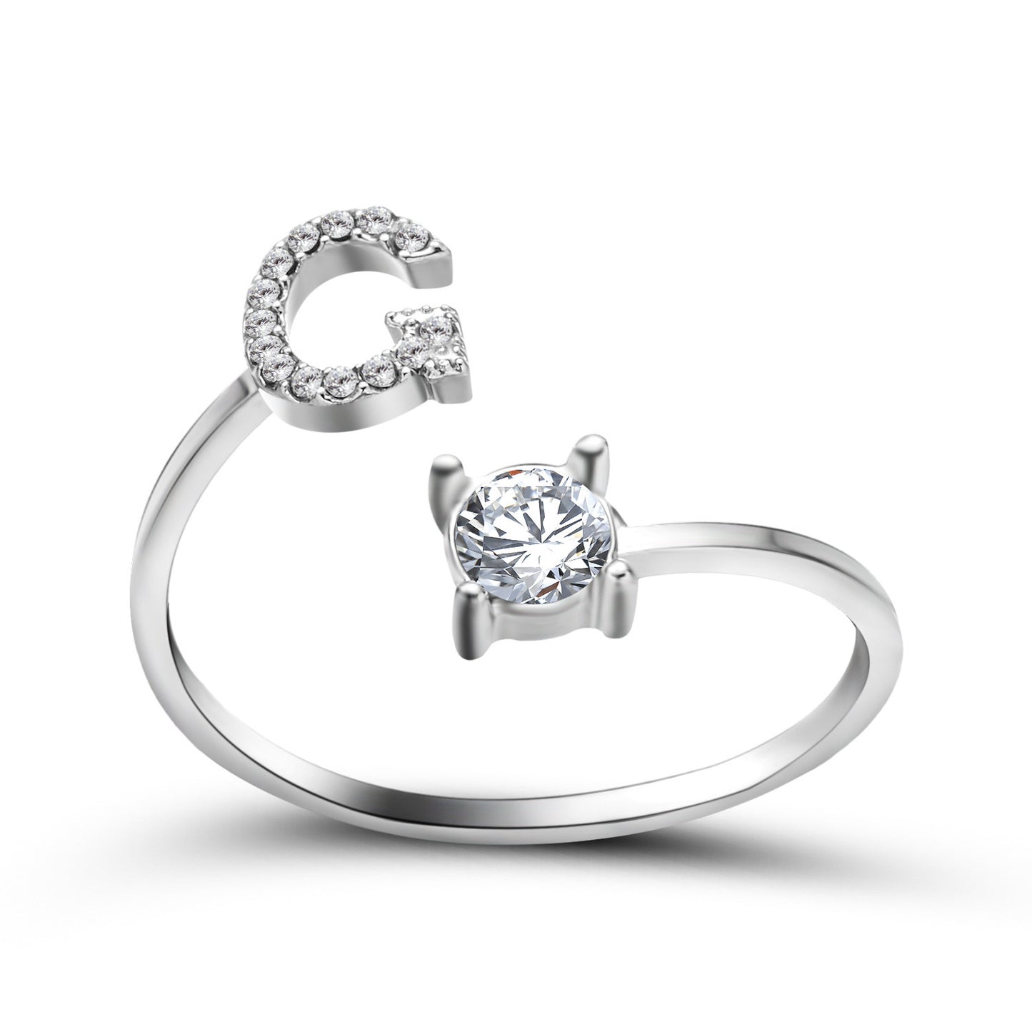 Unique / Elegant Adjustable Initial 26 rings