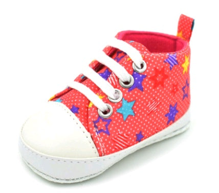 Rainbow canvas soft bottom baby shoes