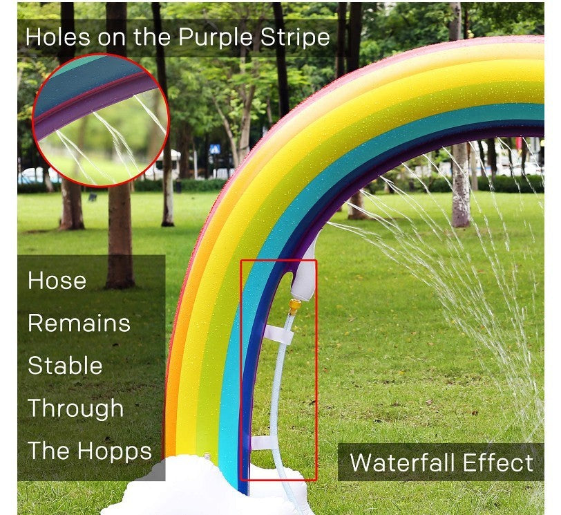 Rainbow-Shaped Inflatable Water Sprinkler