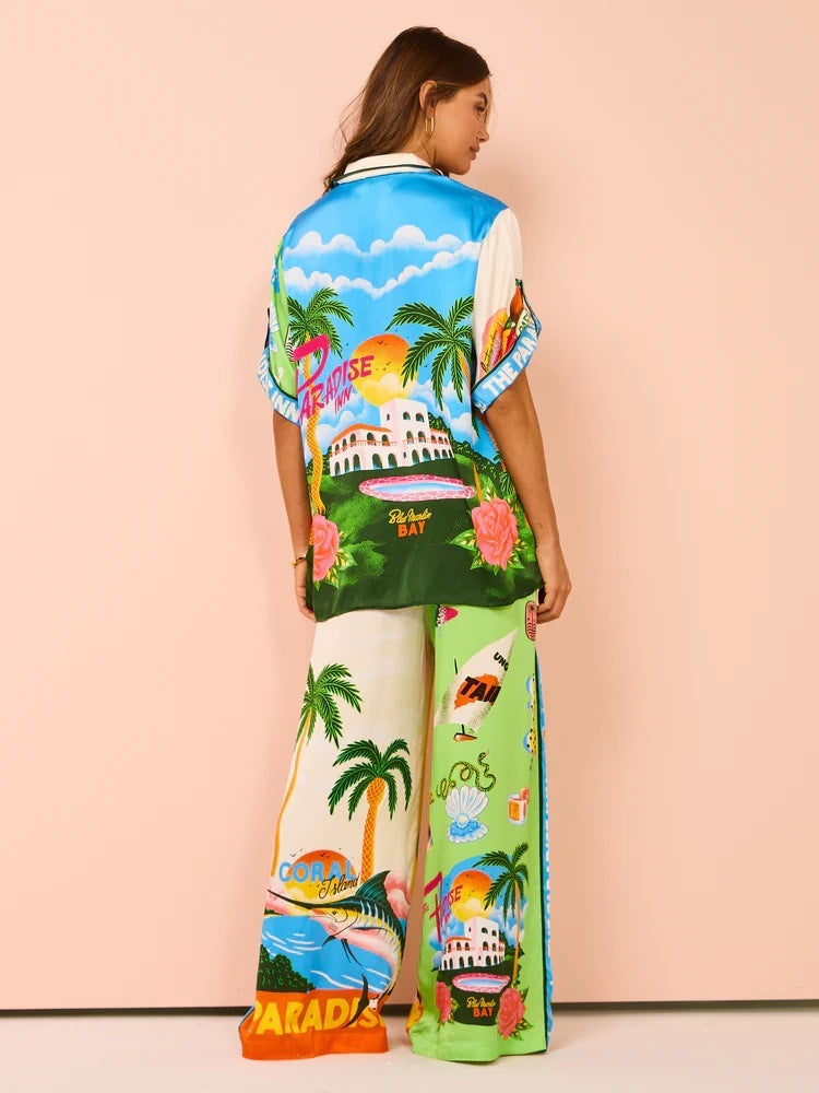 Women's Color-Block Casual Tethered Suit